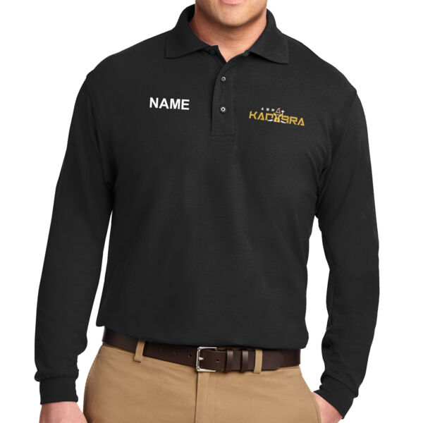 Port Authority® Silk Touch™ Long Sleeve Polo with Pocket - Embroidered Logo ** Add Name for $5! ** Port Authority® Silk Touch™ Long Sleeve Polo with Pocket - Embroidered Logo ** Add Name for $5! ** Thumbnail